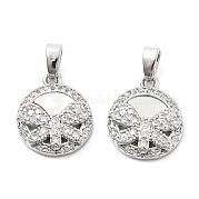 Латунные микро проложить кубического циркония подвески KK-L222-017P