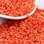 Выпечка краска стеклянные бусины SEED-A033-04F