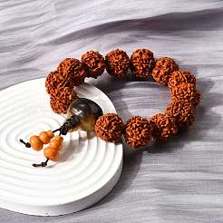 Braccialetti elastici con perline bodhi king kong&nbsp;BJEW-M110-04C