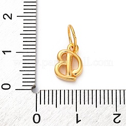 925 ciondolo a forma di lettera in argento sterling con anelli di congiunzione&nbsp;STER-R008-01G-B