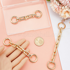 3 Stück 3 Stile Legierung Rechteck Link Tasche Extender Ketten&nbsp;PURS-BBC0001-06