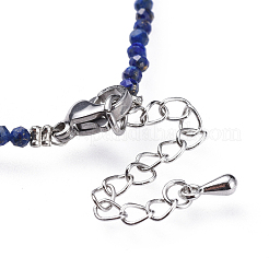 Lapis Lazuli Perlen Armbänder&nbsp;BJEW-JB04555-01