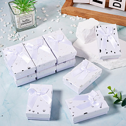 Boîtes d'emballage de bijoux en carton à motif à pois&nbsp;CON-TAC0011-04B-03