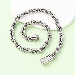 Colliers à chaîne en acier inoxydable 304 de 10 mm&nbsp;NJEW-C099-07A-P