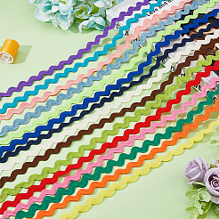 30 Yard gewelltes Fransenband aus Polyester in 15 Farben&nbsp;OCOR-DC0001-08