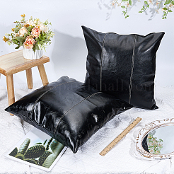 Funda de almohada cuadrada de piel sintética&nbsp;AJEW-WH20006-406C