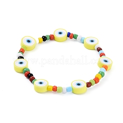 Perles de rocaille de verre étirer bracelets&nbsp;BJEW-JB06291-01