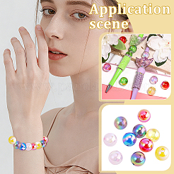 30 Stück UV-beschichtete undurchsichtige Acrylperlen&nbsp;OACR-PH0004-83
