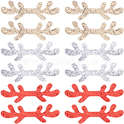 30 pièce 3 couleurs accessoires de décoration en similicuir sur le thème de Noël&nbsp;DIY-GF0011-74A