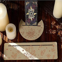 2 Stück 2 Stile Naturholz-Kartenständer für Tarot&nbsp;DJEW-GF0001-23