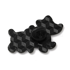 Alfileres de esmalte de perro salchicha con lazo&nbsp;JEWB-Z048-08EB-03