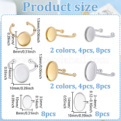 DIY-Set zur Herstellung ovaler offener Manschettenringe aus Edelstahl 304&nbsp;STAS-NB0002-71