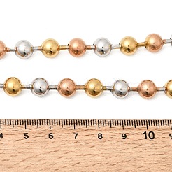 Halsketten aus Edelstahl 304 mit Kugelkettchen für Damen und Herren&nbsp;NJEW-K305-01B