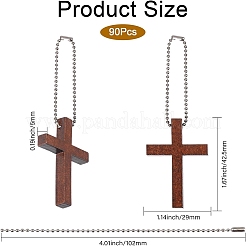 DIY Kreuz Holz Anhänger Dekoration Herstellungsset&nbsp;DIY-GL0004-110