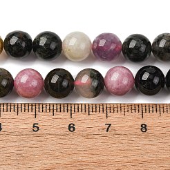 Fili di perle di tormalina multicolore naturale&nbsp;G-K402-A01-8mm