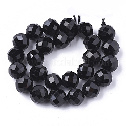 Natürliche schwarze Turmalin Perlen Stränge&nbsp;G-S345-4mm-002