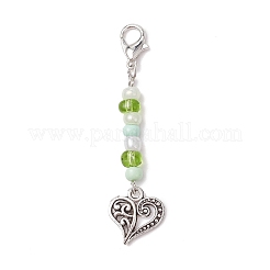 6 pz decorazioni pendenti in lega di zinco&nbsp;HJEW-JM03159-02