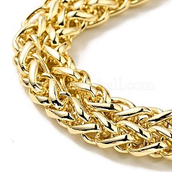 Bracciale da uomo con catene di grano in lega di grano a doppio strato multifilo con chiusura magnetica&nbsp;BJEW-A129-08G