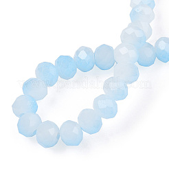 Zweifarbige Glasperlenstränge aus Jadeimitat&nbsp;GLAA-T033-01B-06