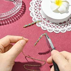2 pz. 2 colori ottone pavé zircone cubico trasparente smalto ciondolo malocchio&nbsp;KK-CJ0014-18