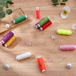 12 Rolle 12 Farben runde gewachste Polyester-Drehschnur&nbsp;YC-CL0001-03A