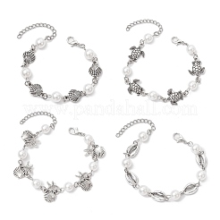 Bracciali a maglie in lega della serie Ocean&nbsp;BJEW-JB11840