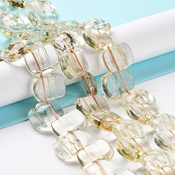 Stränge aus transparenten Glasimitat-Edelsteinperlen&nbsp;GLAA-G105-01E