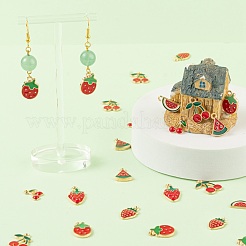 140pcs 7 pendentifs en émail en alliage d'or clair de style&nbsp;ENAM-LS0001-65