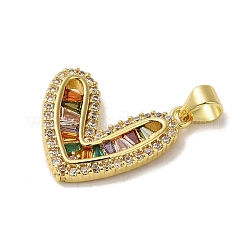 Colgante micropavé cubic zirconia de latón&nbsp;KK-C058-02G-02