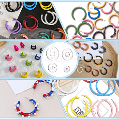 8 Stück transparentes Acryl-Ton-Werkzeug in 4 Stilen&nbsp;TACR-PH0001-62