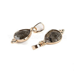 Natürliche Labradorit-Anhänger mit Facettenschliff&nbsp;KK-L218-004G-02