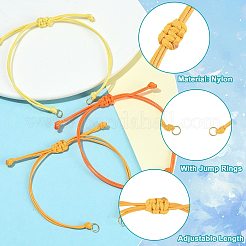 24 Stück Polyesterkordel zum Herstellen von Armbändern&nbsp;AJEW-FS00006