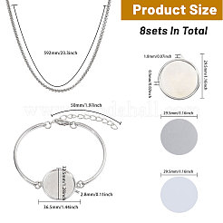 DIY-Sets zur Herstellung von Halsketten und Armbändern aus flachem&nbsp;DIY-CA0006-77