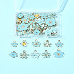 40pcs 10 styles de pendentifs en émail en alliage&nbsp;ENAM-FS0002-32
