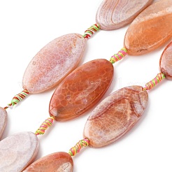 Naturelles feu crépitent agate perles brins&nbsp;G-F825-A01-01D