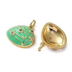Pendentifs en laiton zircon cubique transparent&nbsp;KK-D221-20G-03