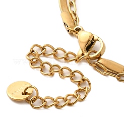 Placcatura ionica (ip) 304 acciaio inossidabile smaltato doppio strato fiore e api collane pendenti per le donne&nbsp;NJEW-F328-19G-03