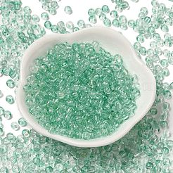 Cuentas redondas de vidrio de colores transparentes&nbsp;SEED-F006-05A-02