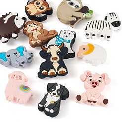 Cartoon Tiere Silikonperlen&nbsp;SIL-TA0002-70