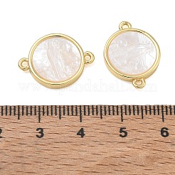 Gestellverbinder aus verzinntem Messing und naturweißem Muschelgehäuse&nbsp;SH-CBA6629-33G