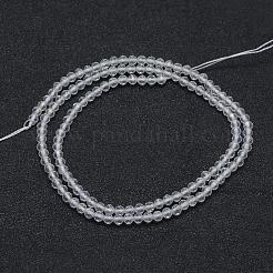 Natürlichem Quarz-Kristall-Perlen Stränge&nbsp;G-E411-28-3mm