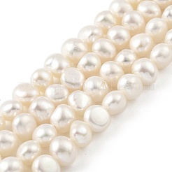 Brins de perles de culture d'eau douce naturelles&nbsp;PEAR-A006-07H