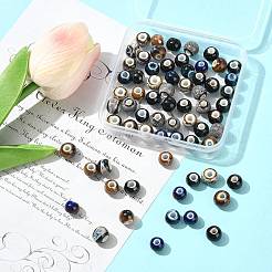 68 pièces de perles en porcelaine faites à la main de 9 couleurs&nbsp;PORC-FS0001-23A