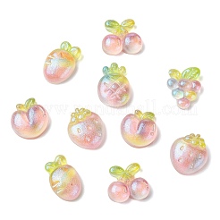 60 Stück 6 Arten undurchsichtige Harz Cabochons&nbsp;CRES-CJ0001-88
