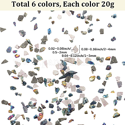 120 g 6 Farben undurchsichtige Glasperlen&nbsp;MRMJ-SC0001-36