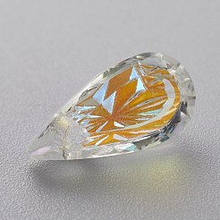 Pendentifs en strass en verre gaufré&nbsp;GLAA-J101-06A-001SI
