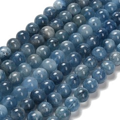 Natürliche Aquamarin Perlen Stränge&nbsp;G-Z093-A01-7mm-01