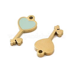 Ionenplattierung (IP) 316 Edelstahl Emaille Charms&nbsp;STAS-U014-63G-02
