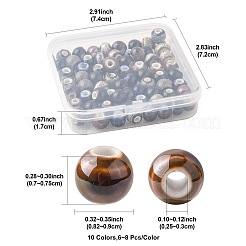 68 pièces de perles en porcelaine faites à la main de 9 couleurs&nbsp;PORC-FS0001-23A