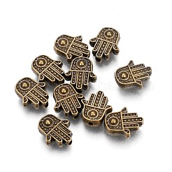 Perline in lega di stile tibetano per la religione&nbsp;PALLOY-P184-08AB-RS